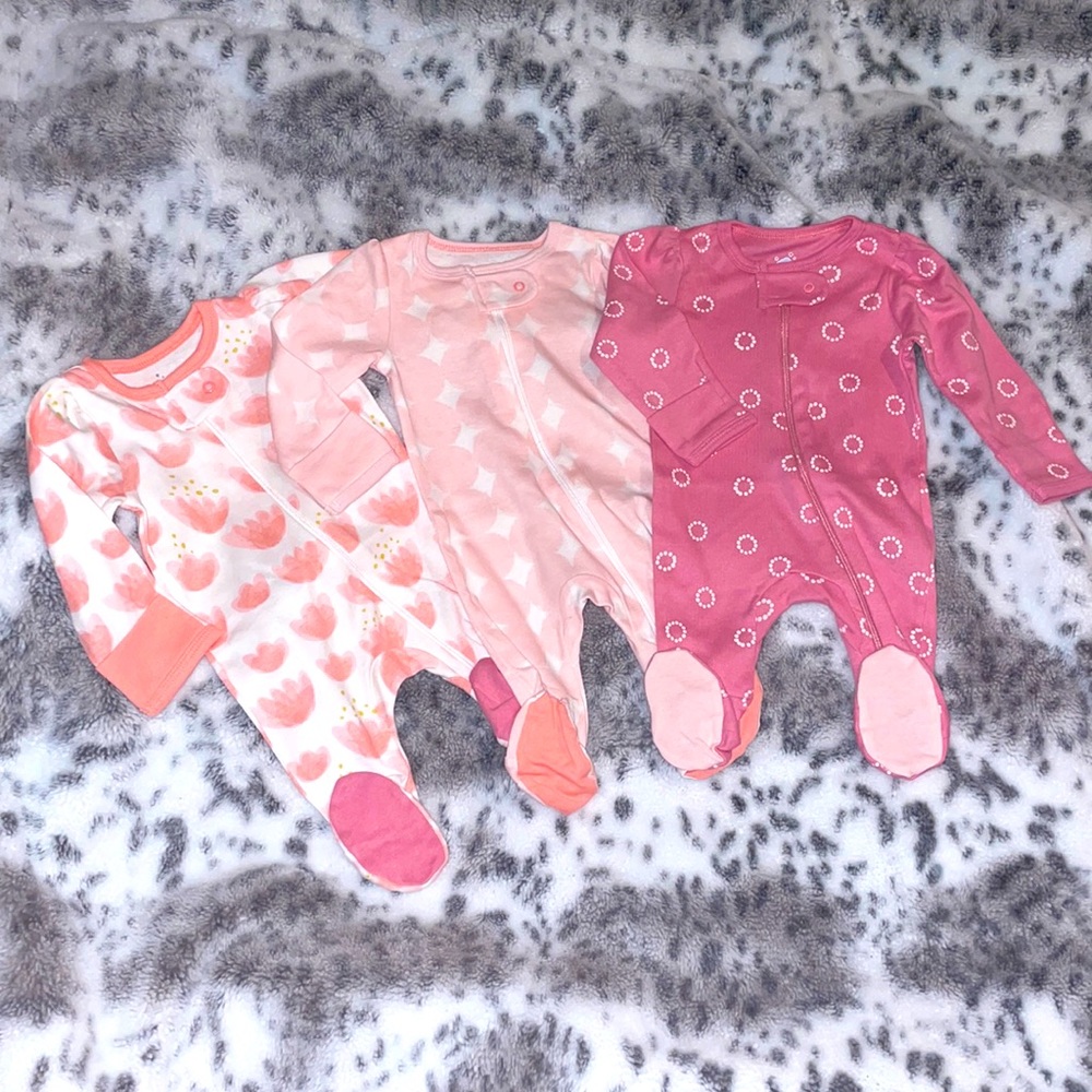 3 pack Cloud Island Newborn-0M